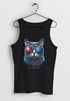 Herren Tank-Top Aufdruck Katze Cat Sommer Style Fashion Streetstyle Muskelshirt Muscle Shirt Neverless®preview