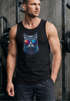 Herren Tank-Top Aufdruck Katze Cat Sommer Style Fashion Streetstyle Muskelshirt Muscle Shirt Neverless®preview