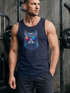Herren Tank-Top Aufdruck Katze Cat Sommer Style Fashion Streetstyle Muskelshirt Muscle Shirt Neverless®preview