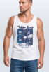 Herren Tank-Top Aufdruck Malibu Beach California Surf Classic Sonne Sommer Palmen Vintage Muskelshirt Muscle Shirt Neverless®preview