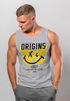 Herren Tank-Top Aufdruck Schmetterling Butterfly Smile Make your own History Fashion Techwear Streetstyle Muskelshirt Neverless®preview