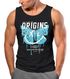 Herren Tank-Top Aufdruck Schmetterling Butterfly Smile Make your own History Fashion Techwear Streetstyle Muskelshirt Neverless®preview