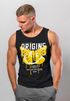 Herren Tank-Top Aufdruck Schmetterling Butterfly Smile Make your own History Fashion Techwear Streetstyle Muskelshirt Neverless®preview