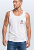 Herren Tank-Top Aufdruck Schrift Eat Pasta Backprint Brustlogo Retro Fashion Sommer Muskelshirt Neverless®preview