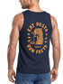 Herren Tank-Top Aufdruck Schrift Eat Pasta Backprint Brustlogo Retro Fashion Sommer Muskelshirt Neverless®preview