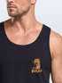 Herren Tank-Top Aufdruck Schrift Eat Pasta Backprint Brustlogo Retro Fashion Sommer Muskelshirt Neverless®preview