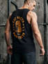 Herren Tank-Top Aufdruck Schrift Eat Pasta Backprint Brustlogo Retro Fashion Sommer Muskelshirt Neverless®preview