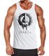Herren Tank-Top Aufdruck Sparta Helmet Krieger Warrior Spartahelm Fitness Muskelshirt Muscle Shirt Neverless®preview