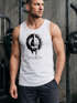 Herren Tank-Top Aufdruck Sparta Helmet Krieger Warrior Spartahelm Fitness Muskelshirt Muscle Shirt Neverless®preview