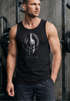 Herren Tank-Top Aufdruck Sparta Helmet Krieger Warrior Spartahelm Fitness Muskelshirt Muscle Shirt Neverless®preview