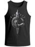 Herren Tank-Top Aufdruck Sparta Spartaner-helm Krieger Warrior Schwert Schild Löwe Muskelshirt Muscle Shirt Neverless®preview
