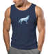 Herren Tank-Top Aufdruck Wolf Polygon Print Geometrie Outdoor Wildnins Wandern Muskelshirt Muskelshirt Neverless®preview