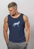 Herren Tank-Top Aufdruck Wolf Polygon Print Geometrie Outdoor Wildnins Wandern Muskelshirt Muskelshirt Neverless®preview