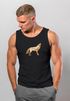 Herren Tank-Top Aufdruck Wolf Polygon Print Geometrie Outdoor Wildnins Wandern Muskelshirt Muskelshirt Neverless®preview