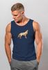 Herren Tank-Top Aufdruck Wolf Polygon Print Geometrie Outdoor Wildnins Wandern Muskelshirt Muskelshirt Neverless®preview