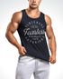 Herren Tank-Top Aufschrift Oldschool Fearless Retro Printshirt Muskelshirt Muscle Shirt Neverless®preview