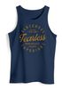 Herren Tank-Top Aufschrift Oldschool Fearless Retro Printshirt Muskelshirt Muscle Shirt Neverless®preview