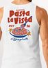 Herren Tank-Top Backprint Backprint Pasta la Vista Spaghetti Print Rückenaufdruck Nudel Lover Muskelshirt Neverless®preview