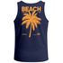 Herren Tank-Top Backprint Beach Social Club Retro Sommer Shirt mit Palmen Print und California Vibes – Muskelshirt Neverless®preview