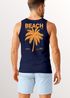 Herren Tank-Top Backprint Beach Social Club Retro Sommer Shirt mit Palmen Print und California Vibes – Muskelshirt Neverless®preview