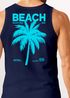 Herren Tank-Top Backprint Beach Social Club Retro Sommer Shirt mit Palmen Print und California Vibes – Muskelshirt Neverless®preview