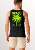 Herren Tank-Top Backprint Beach Social Club Retro Sommer Shirt mit Palmen Print und California Vibes – Muskelshirt Neverless®preview