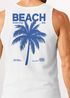 Herren Tank-Top Backprint Beach Social Club Retro Sommer Shirt mit Palmen Print und California Vibes – Muskelshirt Neverless®preview