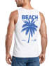 Herren Tank-Top Backprint Beach Social Club Retro Sommer Shirt mit Palmen Print und California Vibes – Muskelshirt Neverless®preview