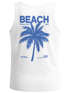 Herren Tank-Top Backprint Beach Social Club Retro Sommer Shirt mit Palmen Print und California Vibes – Muskelshirt Neverless®preview