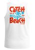 Herren Tank-Top Backprint Catch Me at the Beach - Sommer Funshirt mit Palmen Print Retro Grafikshirt Muskelshirt Neverless®preview