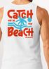 Herren Tank-Top Backprint Catch Me at the Beach - Sommer Funshirt mit Palmen Print Retro Grafikshirt Muskelshirt Neverless®preview