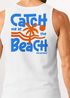 Herren Tank-Top Backprint Catch Me at the Beach - Sommer Funshirt mit Palmen Print Retro Grafikshirt Muskelshirt Neverless®preview