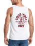 Herren Tank-Top Backprint Good Vibes Only Quitsche-Ente Motivprint Rückendruck Sommer Muskelshirt Neverless®preview