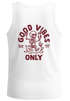 Herren Tank-Top Backprint Good Vibes Only Quitsche-Ente Motivprint Rückendruck Sommer Muskelshirt Neverless®preview