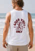 Herren Tank-Top Backprint Good Vibes Only Quitsche-Ente Motivprint Rückendruck Sommer Muskelshirt Neverless®preview