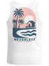 Herren Tank-Top Backprint Grafikshirt mit Palmen Sommer Retro Beach-Design Muskelshirt Baumwolle Neverless®preview