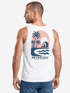 Herren Tank-Top Backprint Grafikshirt mit Palmen Sommer Retro Beach-Design Muskelshirt Baumwolle Neverless®preview