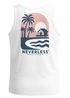 Herren Tank-Top Backprint Grafikshirt mit Palmen Sommer Retro Beach-Design Muskelshirt Baumwolle Neverless®preview