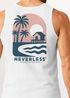 Herren Tank-Top Backprint Grafikshirt mit Palmen Sommer Retro Beach-Design Muskelshirt Baumwolle Neverless®preview