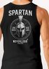 Herren Tank-Top Backprint Gym Shirt mit Sparta Helm-Print – Sportliches Muskelshirt für Crossfit, Training Sommer-Workouts Muskelshirt Neverless®preview