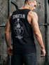 Herren Tank-Top Backprint Gym Shirt mit Sparta Helm-Print – Sportliches Muskelshirt für Crossfit, Training Sommer-Workouts Muskelshirt Neverless®preview