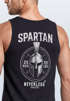 Herren Tank-Top Backprint Gym Shirt mit Sparta Helm-Print – Sportliches Muskelshirt für Crossfit, Training Sommer-Workouts Muskelshirt Neverless®preview