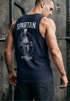 Herren Tank-Top Backprint Gym Shirt mit Sparta Helm-Print – Sportliches Muskelshirt für Crossfit, Training Sommer-Workouts Muskelshirt Neverless®preview