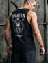 Herren Tank-Top Backprint Helm-Print Spartan Sportshirt mit Rückenprint Muskelshirt Sommer Fashion Männer Neverless®preview