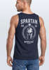 Herren Tank-Top Backprint Helm-Print Spartan Sportshirt mit Rückenprint Muskelshirt Sommer Fashion Männer Neverless®preview