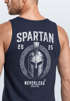 Herren Tank-Top Backprint Helm-Print Spartan Sportshirt mit Rückenprint Muskelshirt Sommer Fashion Männer Neverless®preview
