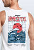 Herren Tank-Top Backprint Japan Asien Fernost Design Printshirt Fashion Streetstyle Muskelshirt Männer Neverless®preview