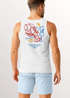 Herren Tank-Top Backprint La Dolce Vita Club – Sommer Grafikshirt mit Hummer Zitrone Wein Printshirt – Italien Lifestyle Muskelshirt Neverless®preview