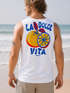 Herren Tank-Top Backprint La Dolce Vita | Sommer Grafikshirt mit Zitrusfrucht Retro Print | Italien Lifestyle Muskelshirt Neverless®preview