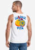 Herren Tank-Top Backprint La Dolce Vita | Sommer Grafikshirt mit Zitrusfrucht Retro Print | Italien Lifestyle Muskelshirt Neverless®preview